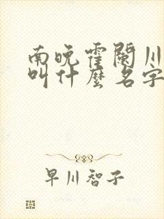 南晚霍阑川小说叫什么名字