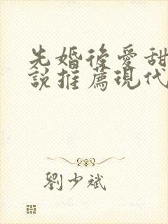 先婚后爱甜文小说推荐现代言情