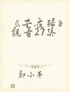 《子夜归》免费观看27集