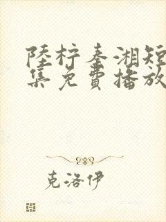 陆柠秦湘短剧全集免费播放