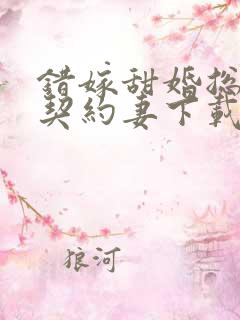 错嫁甜婚总裁的契约妻下载