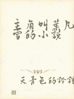 主角叫叶凡唐若雪的小说