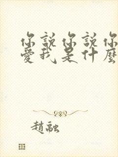 你说你说你不再爱我是什么歌