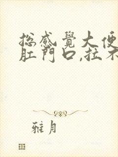 总感觉大便堵在肛门口,拉不出来