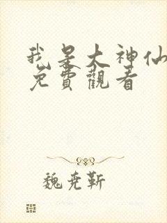 我是大神仙动漫免费观看