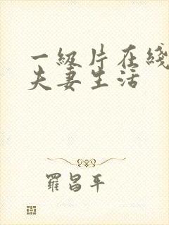 一级片在线观看夫妻生活