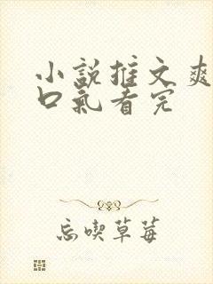 小说推文爽文一口气看完