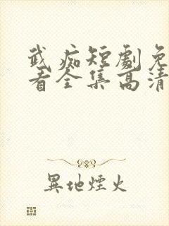 武痴短剧免费观看全集高清