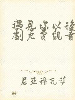 遇见你以后电视剧免费观看完整版