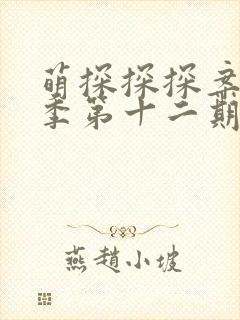 萌探探探案第二季第十二期免费观看