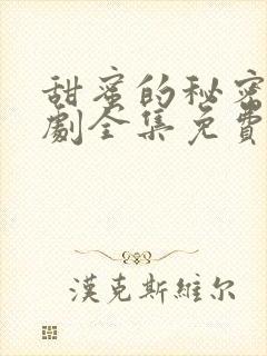 甜蜜的秘密电视剧全集免费观看