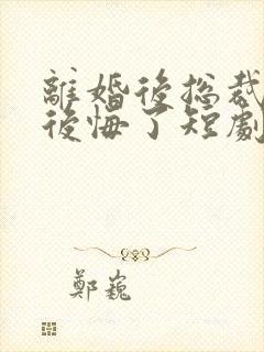 离婚后总裁老婆后悔了短剧高清免费播放