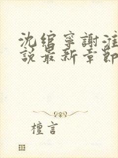 沈绾宁谢淮今小说最新章节免费阅读