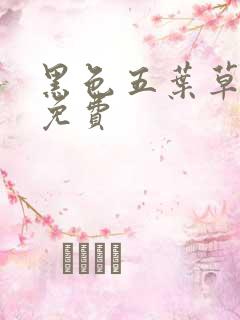 黑色五叶草漫画免费