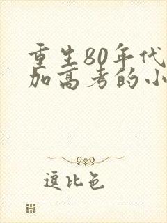 重生80年代参加高考的小说