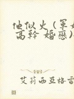 他似火 (军婚 高干 婚恋)全文免费笔趣阁