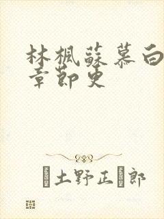 林枫苏慕白最新章节更