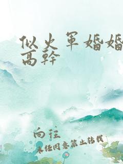 似火军婚婚恋他高干