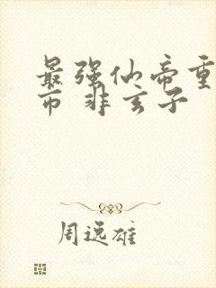 最强仙帝重生都市 非玄子