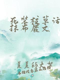 死装校草活该被抹布废文