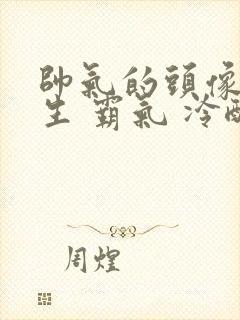 帅气的头像 男生 霸气 冷酷二次元
