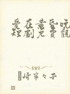 爱在黄昏晚婚时短剧免费观看