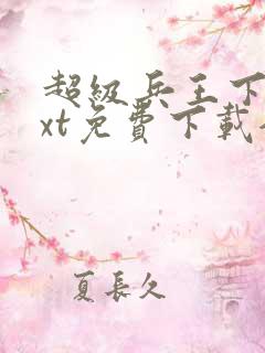 超级兵王下载txt免费下载全集