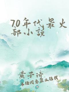 70年代最火十部小说