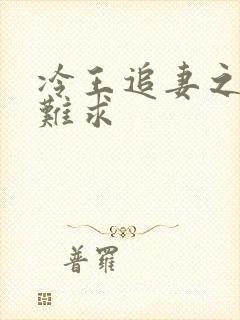 冷王追妻之医妃难求