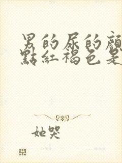 男的尿的颜色有点红褐色是什么原因