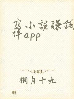 写小说赚钱的软件app