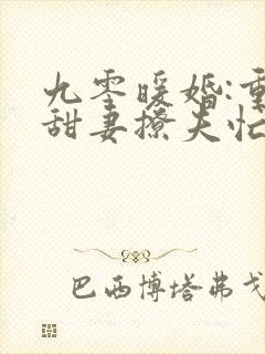 九零暖婚:重生甜妻撩夫忙免费