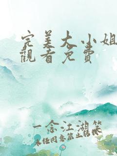 完美大小姐动漫观看免费