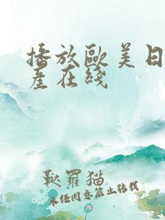 播放欧美日韩国产在线