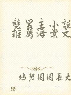 双男主小说小说推荐海棠文