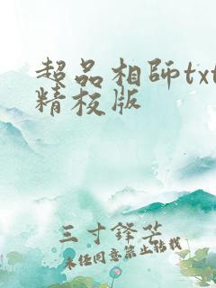 超品相师txt精校版
