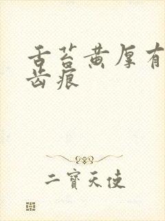 舌苔黄厚有裂纹齿痕