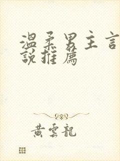 温柔男主言情小说推荐