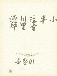 沥川往事小说在哪里看