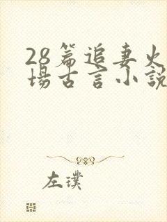 28篇追妻火葬场古言小说