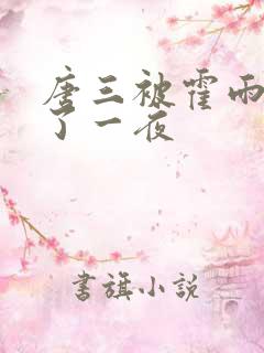 唐三被霍雨浩c了一夜