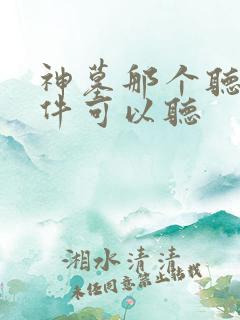 神墓那个听书软件可以听