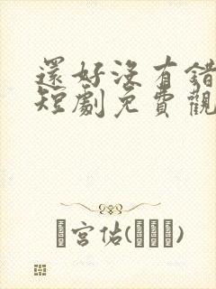 还好没有错过你短剧免费观看