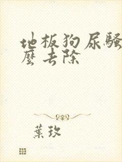 地板狗尿骚味怎么去除