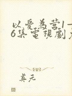 以爱为营1—36集电视剧免费观看36集