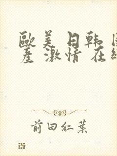 欧美 日韩 国产 激情 在线