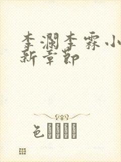 李澜李霖小说最新章节