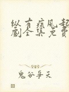 纵有疾风起电视剧全集免费观看完整版