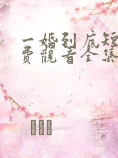 一婚到底短剧免费观看全集高清