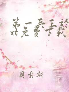 第一兵王于枫txt免费下载